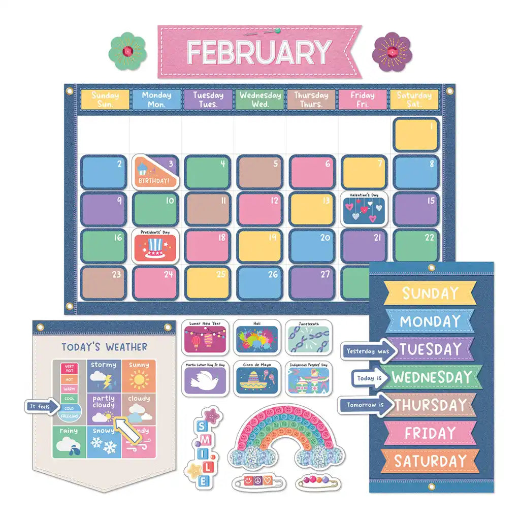Crafty and Cool Calendar Bulletin Board Set