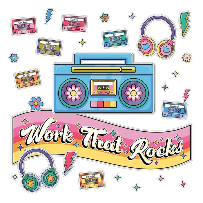 Work That Rocks Bulletin Board Set