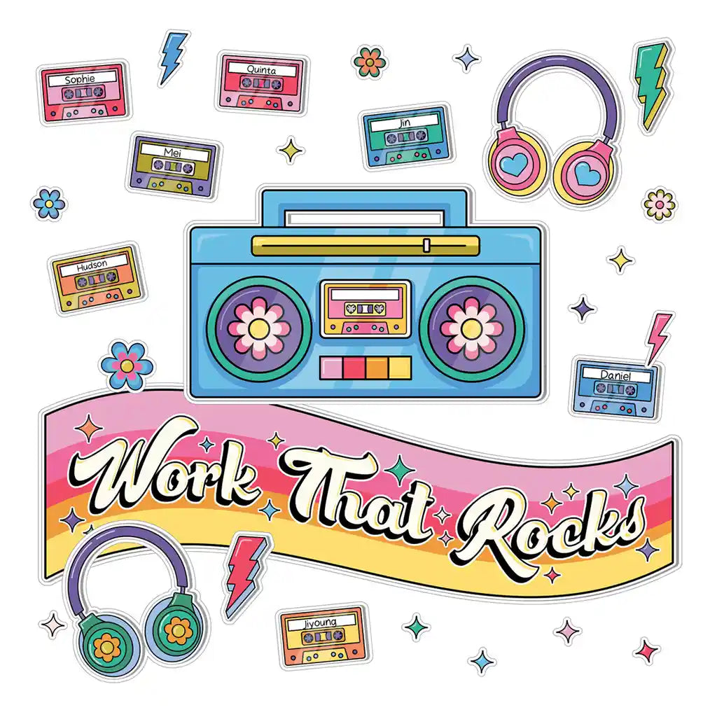 Work That Rocks Bulletin Board Set