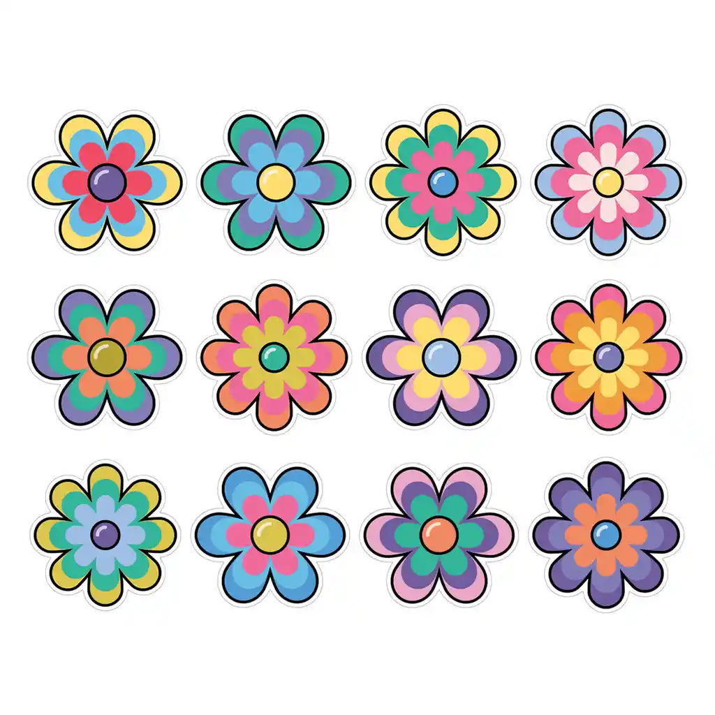 Jumbo Flowers Cutouts