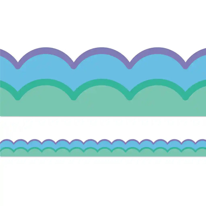 Cool Waves Scalloped Bulletin Board Borders