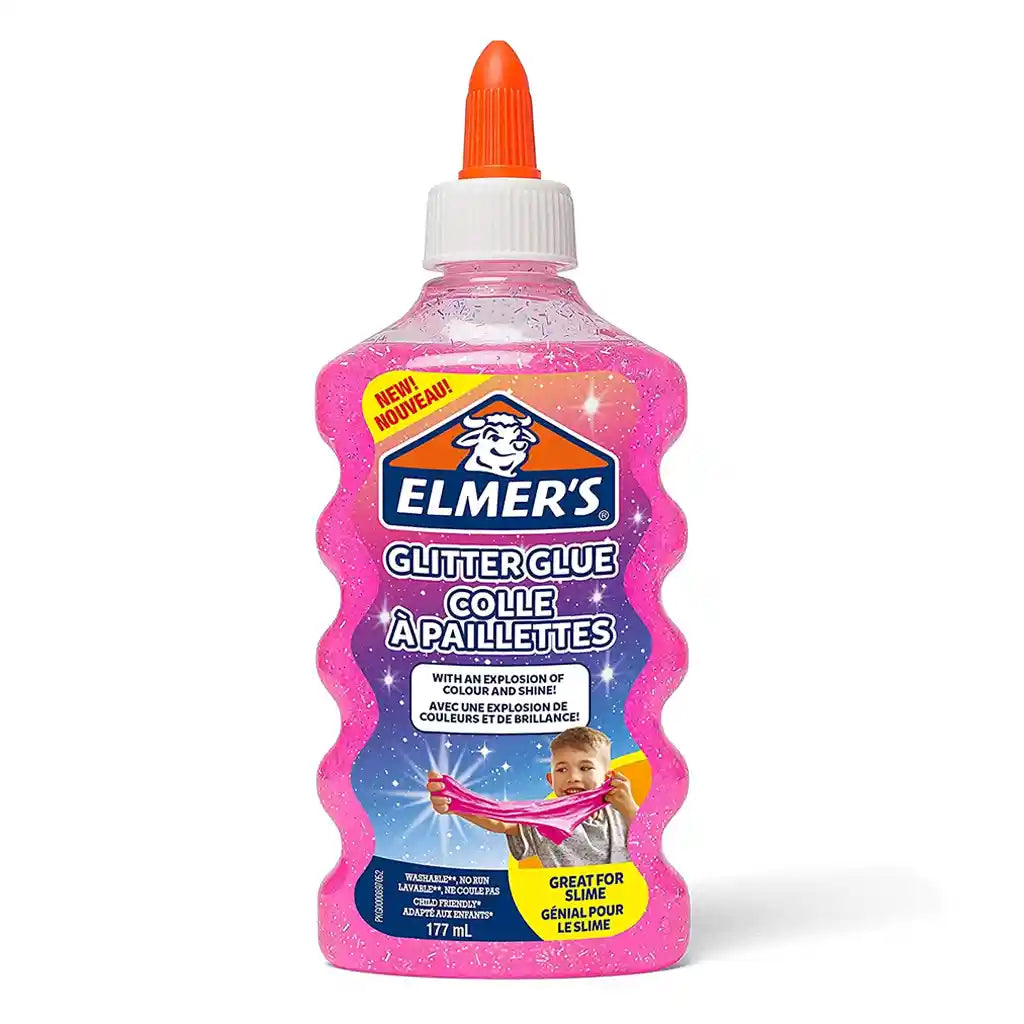 Elmers Glitter Glue 177ml, Pink
