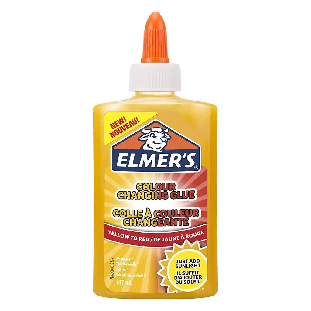 Elmers Liquid Glue Change Yellow, 147ml