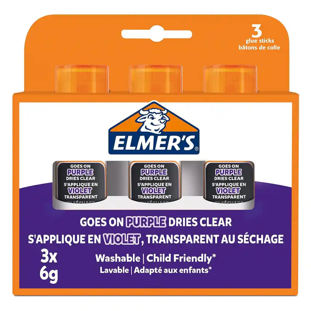 Elmers Glue Stick Purple 6g