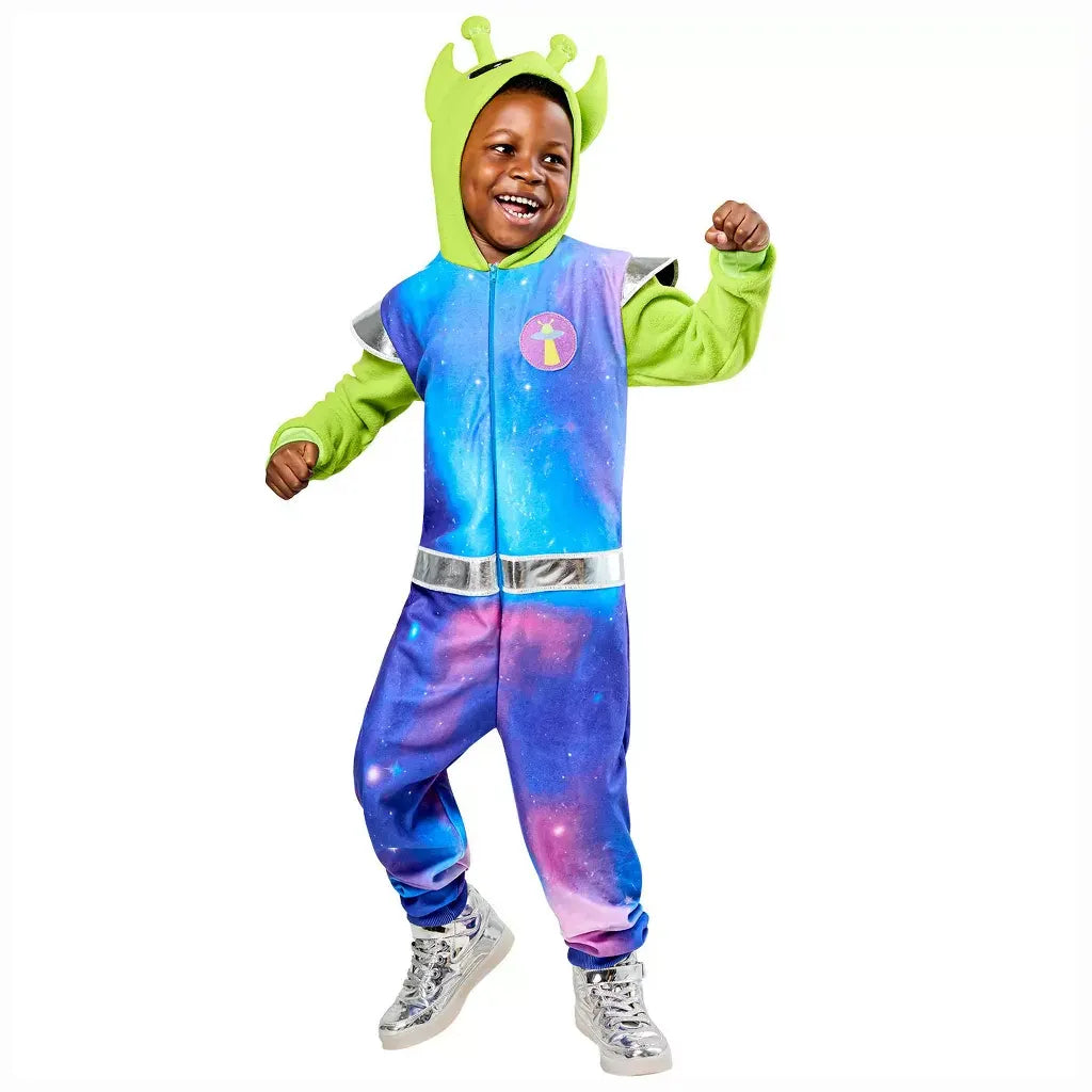 Celestial Alien Hooded Zipsters Costume, Small/Medium