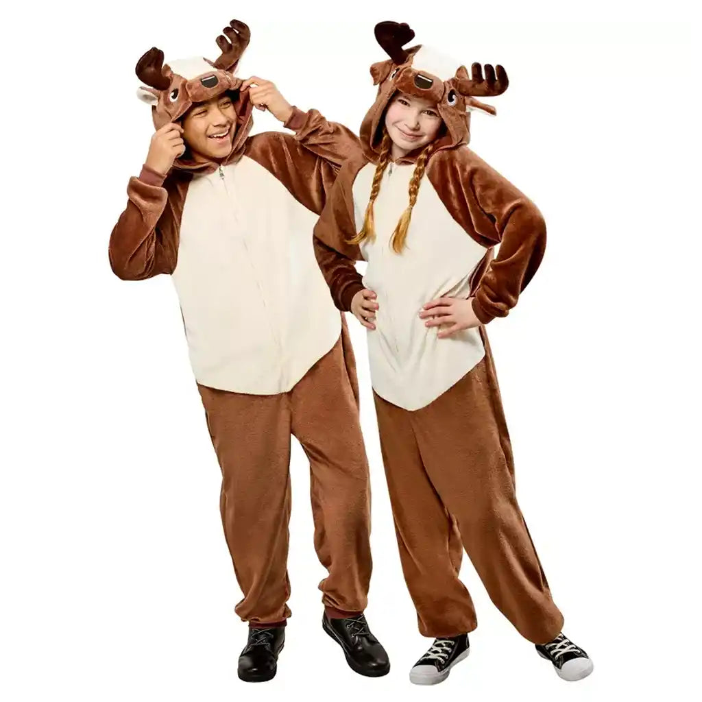Reindeer Comfywear Child Costume, Small Medium 6 to 8