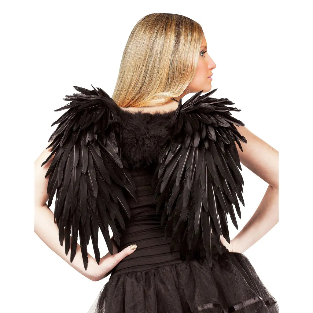 Angel Feather Wings, Black