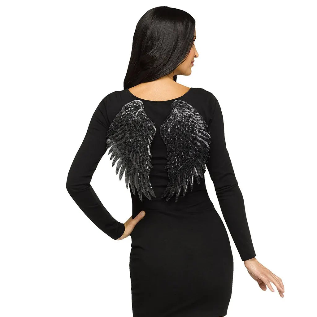 Sequin Wing Black