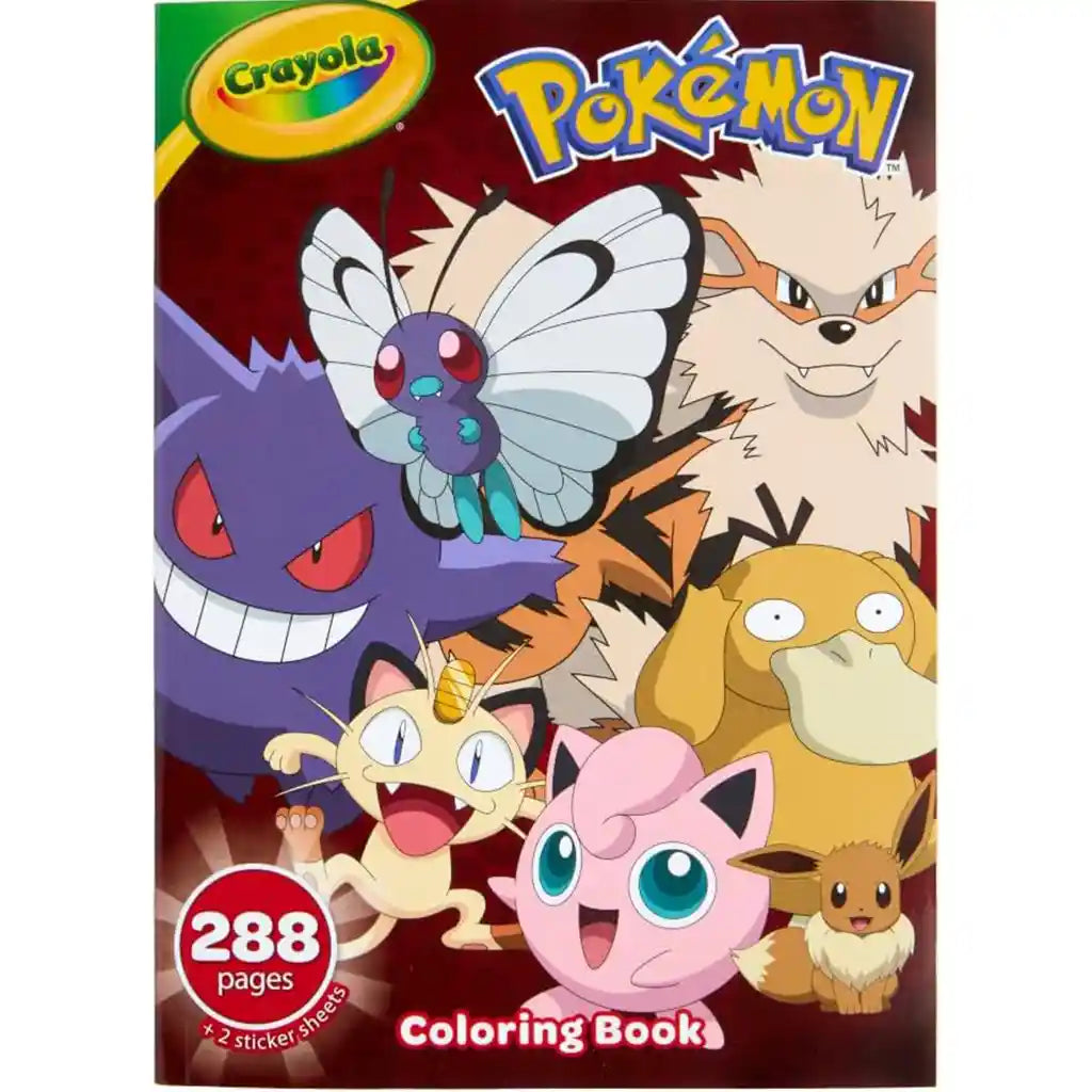 Crayola Giant Pokemon Coloring Book 288 Pages