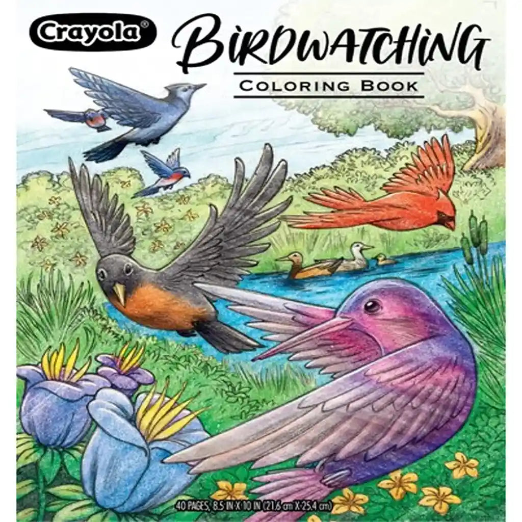 Crayola 40-Page Coloring Book, Bird Watching