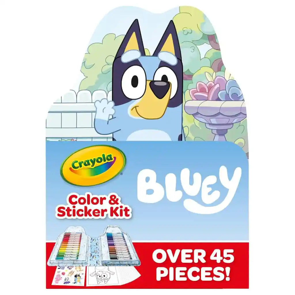 Crayola Bluey Art Kit for Kids, 45pc