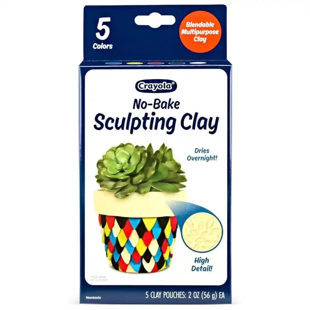 Crayola No Bake Scuplting Clay 5ct, Air Dry Clay