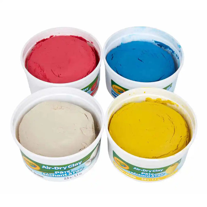Crayola Air-Dry Clay Assorted 4ct, 2.5lb