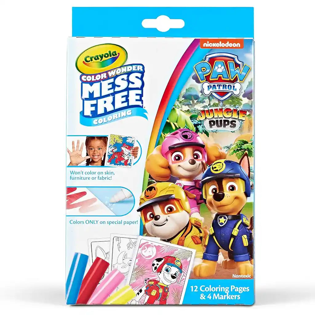 Crayola Color Wonder PAW Patrol Mini Box Set with Coloring Pages and Markers