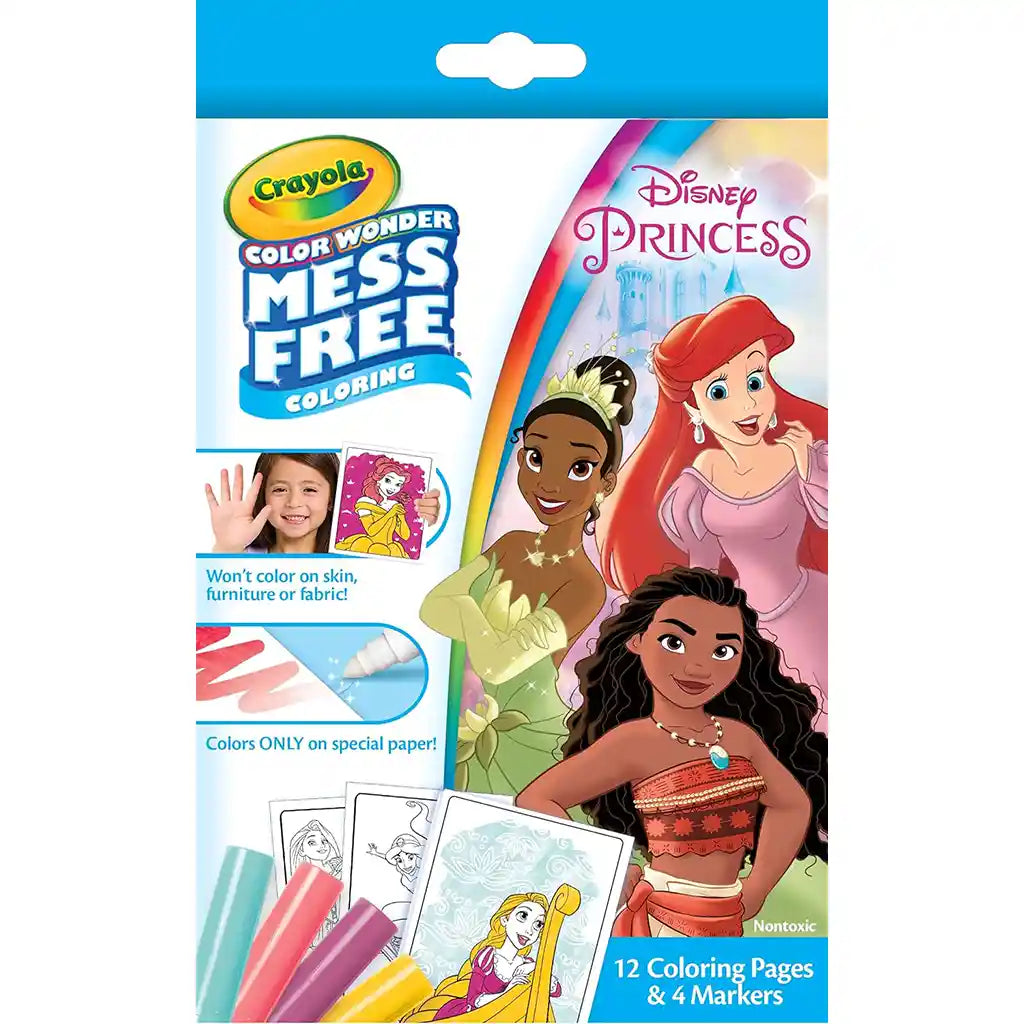 Crayola Color Wonder Disney Princess Mini Box Set with Coloring Pages and Markers