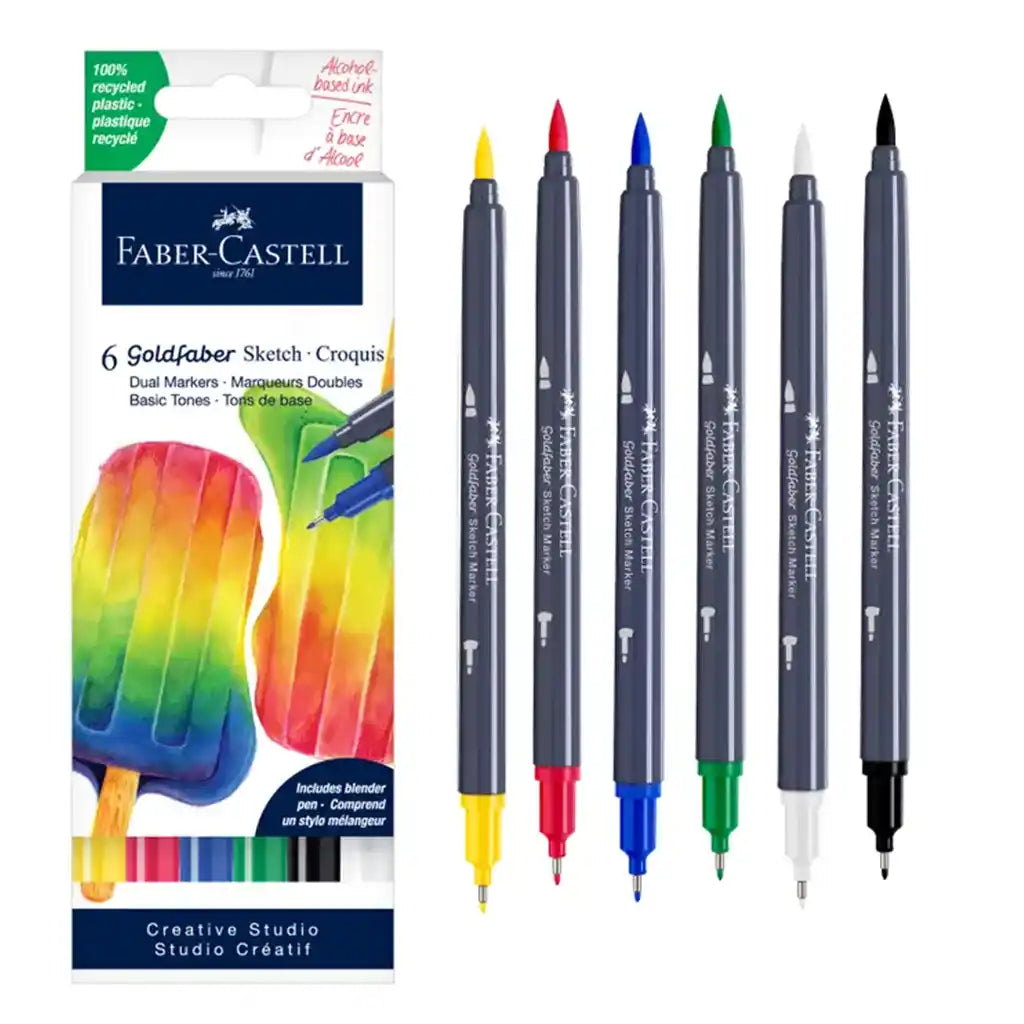 Goldfaber Sketch Marker Basic Tone, 6ct