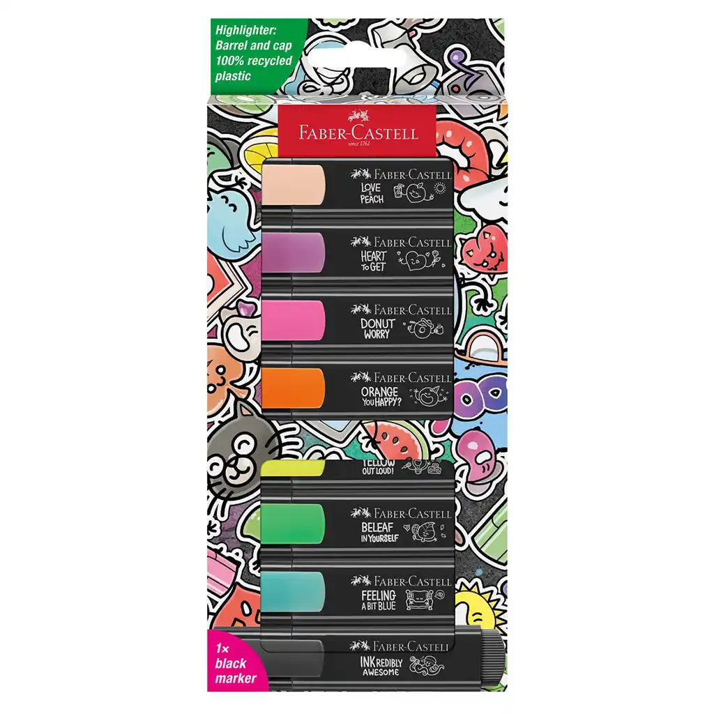Faber-Castell Textliner Graffiti Wallet, 8ct