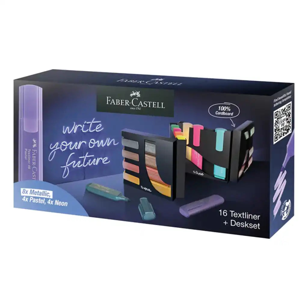 Faber-Castell Textliner Desk Set, 16ct