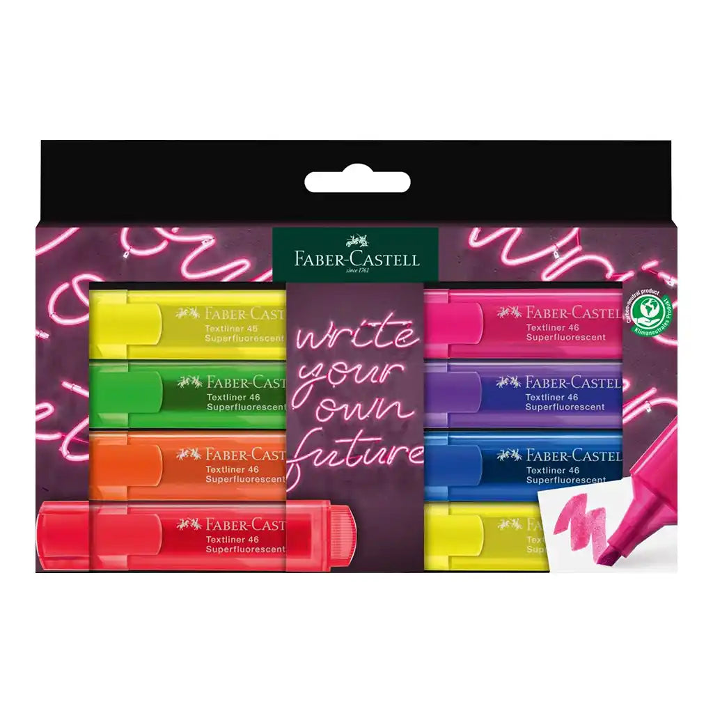 Faber-Castell Textliner Neon, 8ct