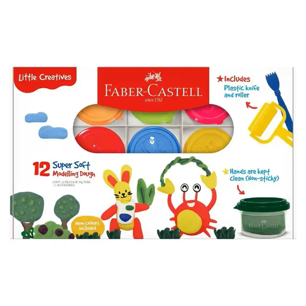 Faber-Castell Modelling Dough, 12ct
