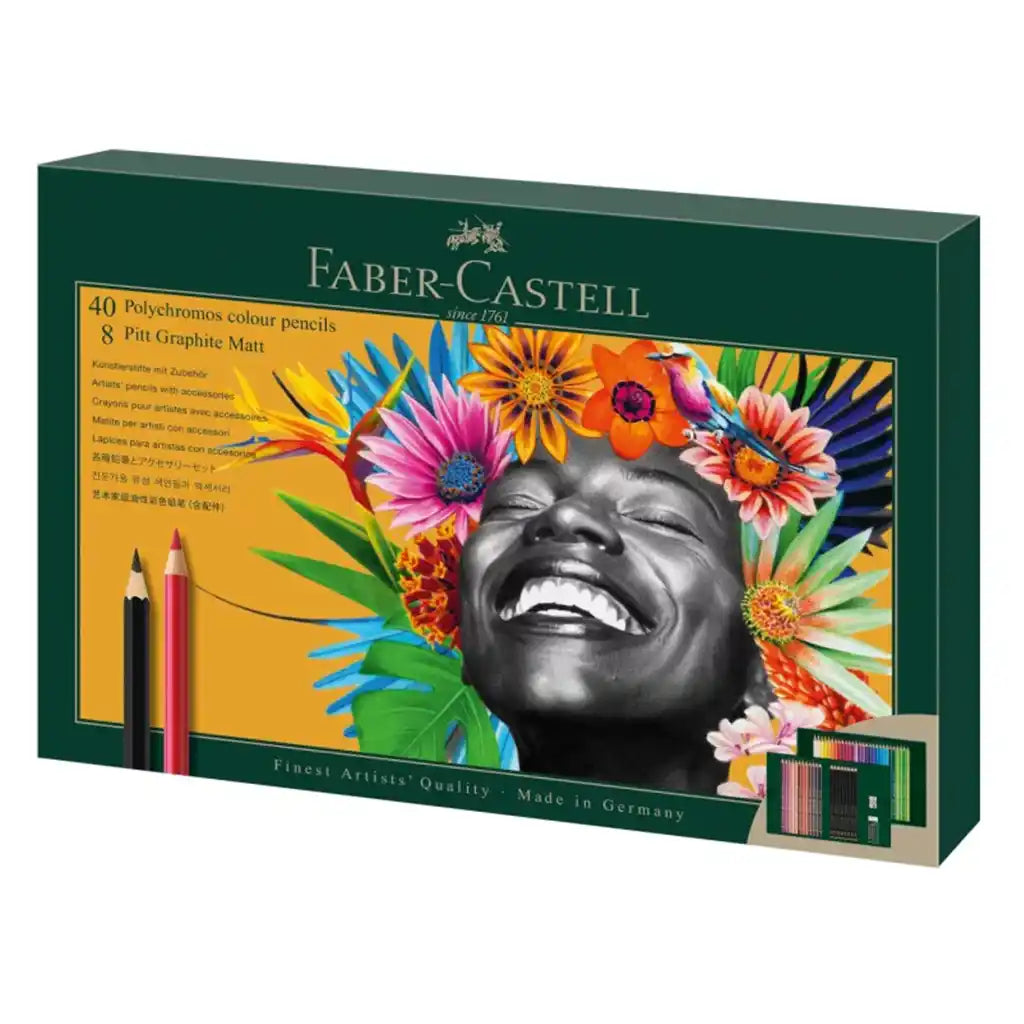 Faber-Castell Polychromos And Matte Graphite Gift Set, 40ct