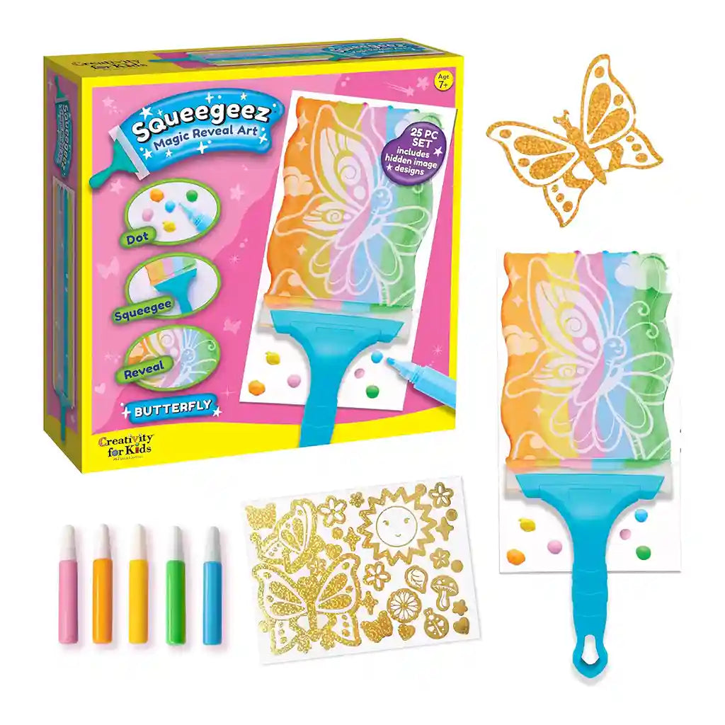 Faber-Castell Squeegeez Magic Reveal Art Butterfly