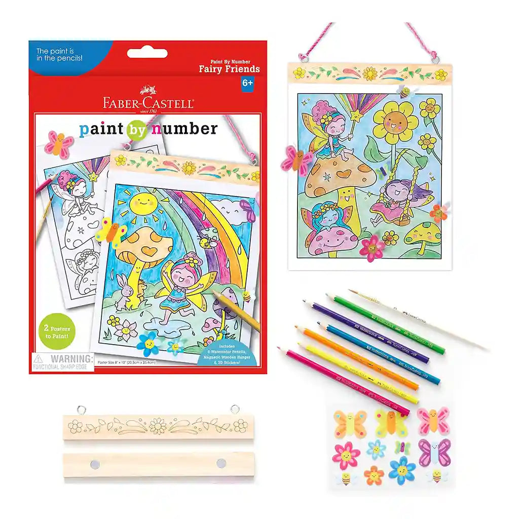 Faber-Castell Paint By Number Fairy Friends Wall Art