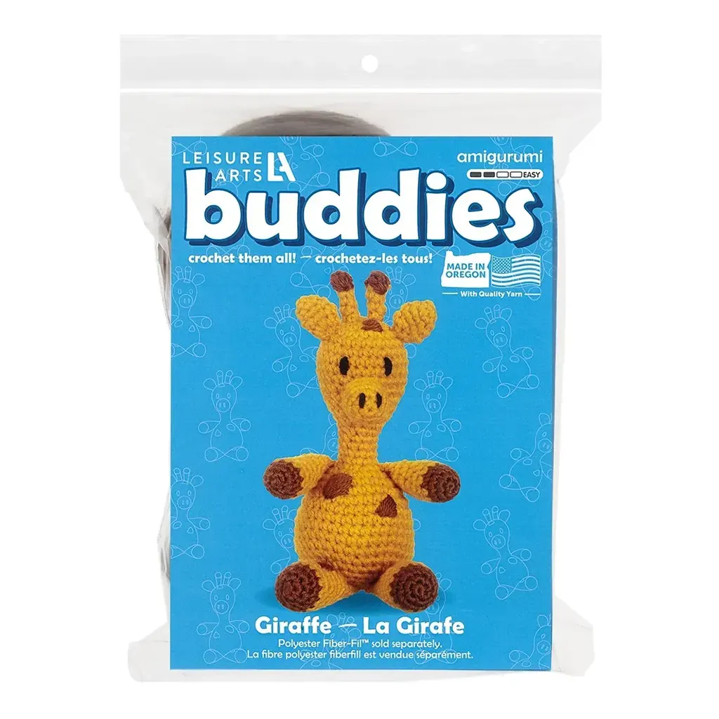 Leisure Arts Crochet Buddies Kit Giraffe