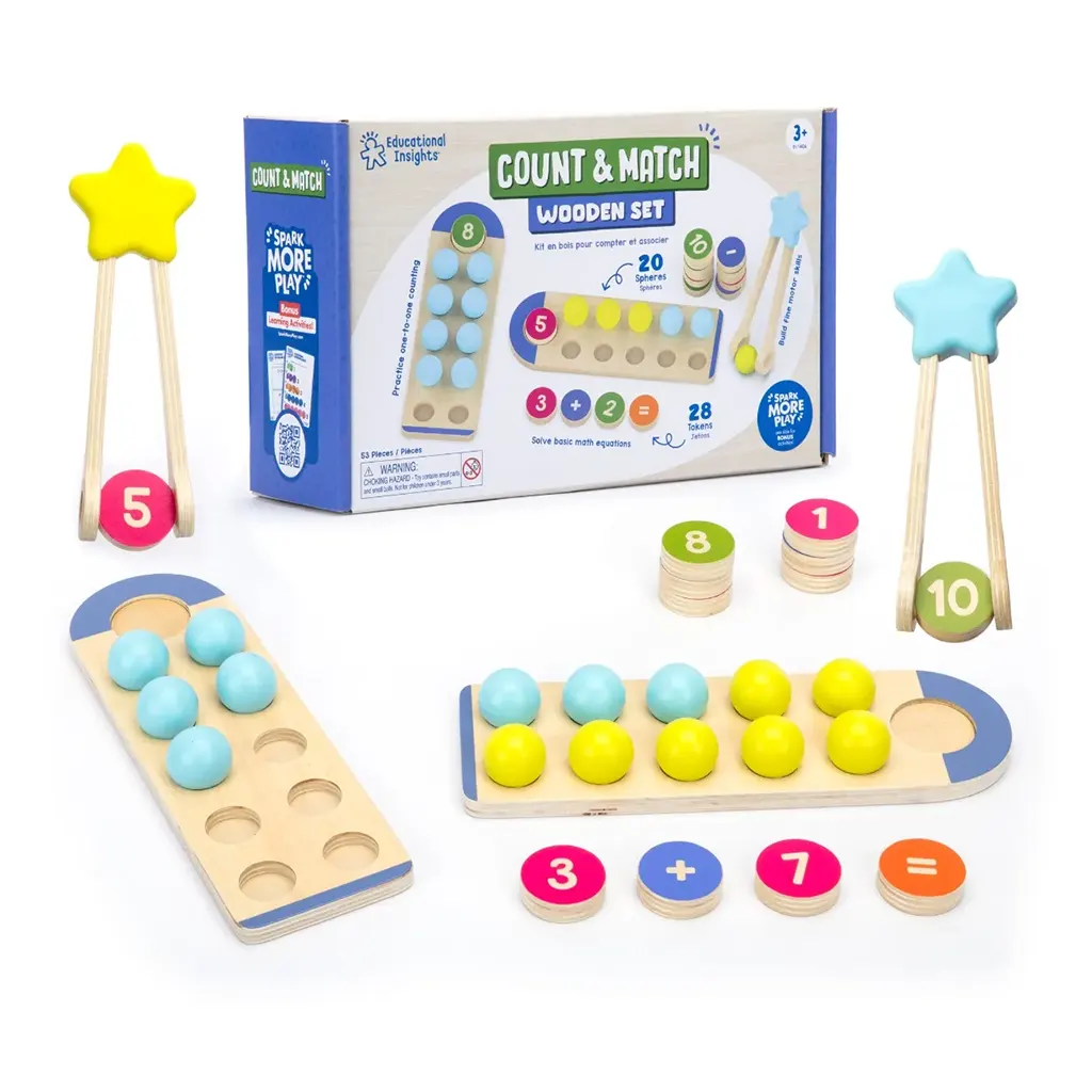 Count &amp; Match Wooden Set