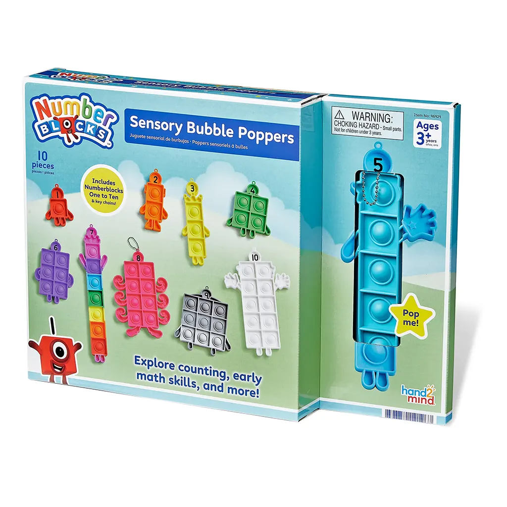 Numberblocks Sensory Bubble Poppers