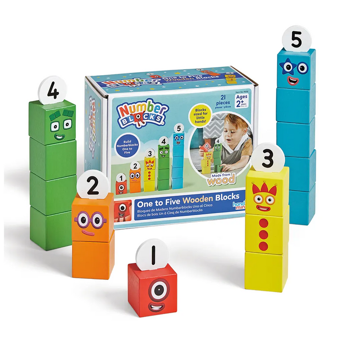 Numberblocks One to Five Wooden Blocks