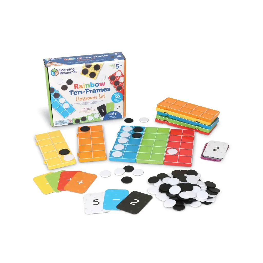 Rainbow Ten-Frames Classroom Set