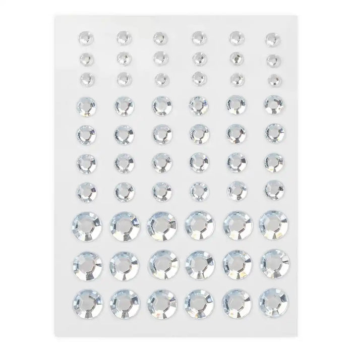 Adhesive Rhinestones 60/Pk, Crystal
