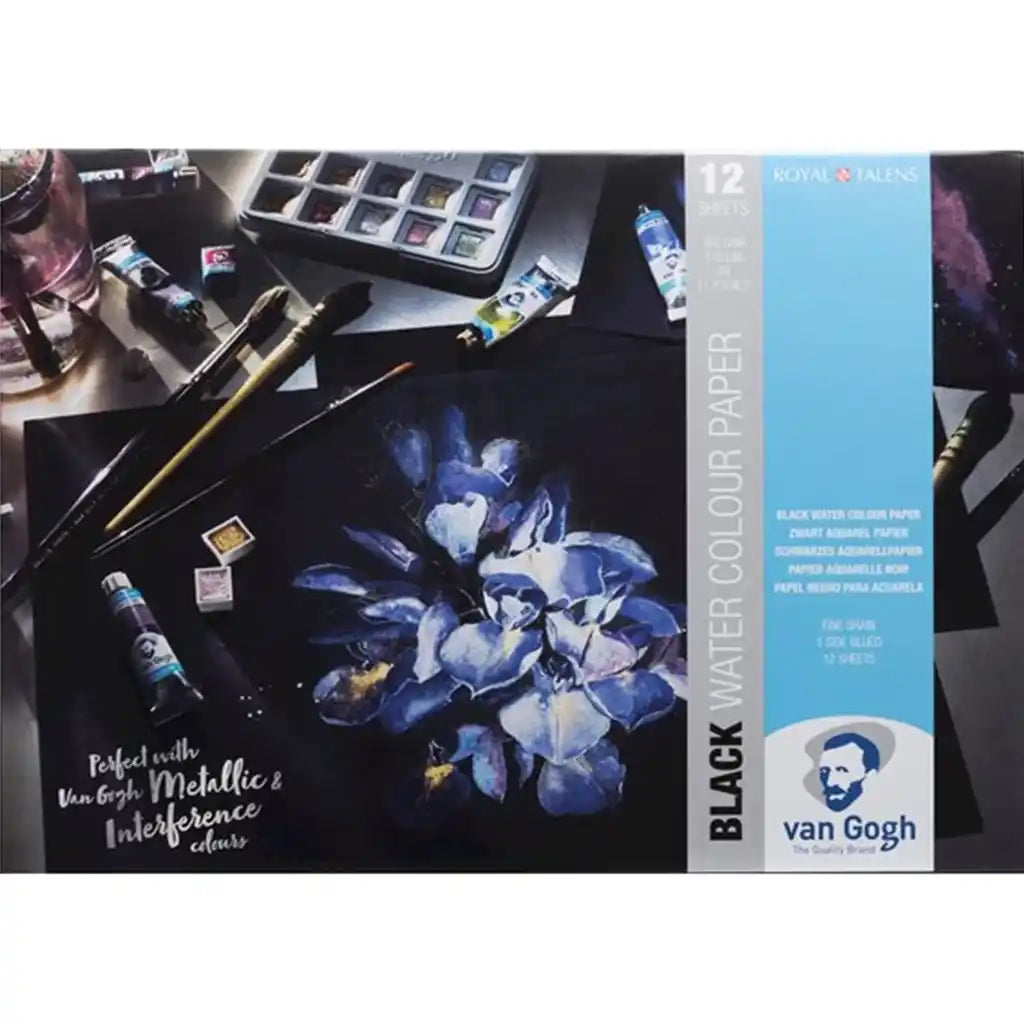 Van Gogh Black Watercolor Paper Pad, A3 360G