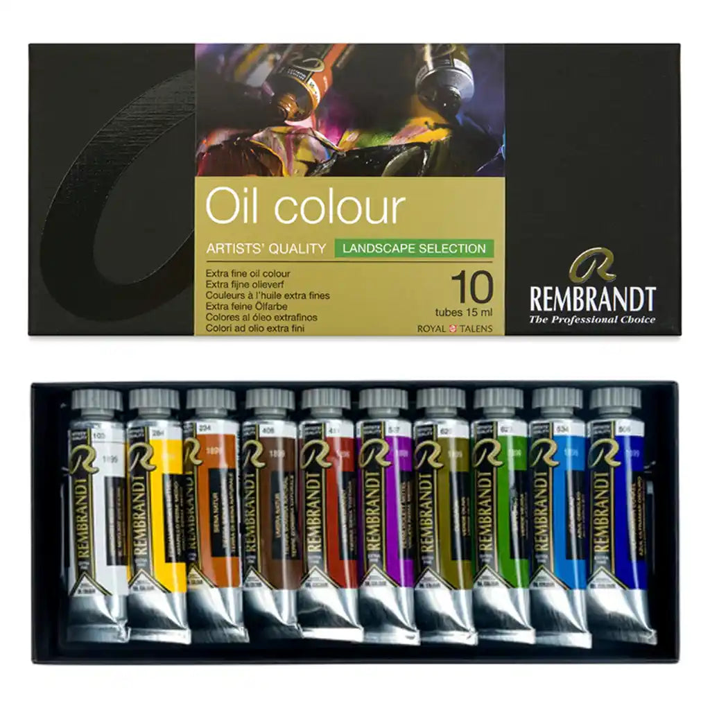 Rembrandt Oil Set of 10 Landscape, 15ml Tubes