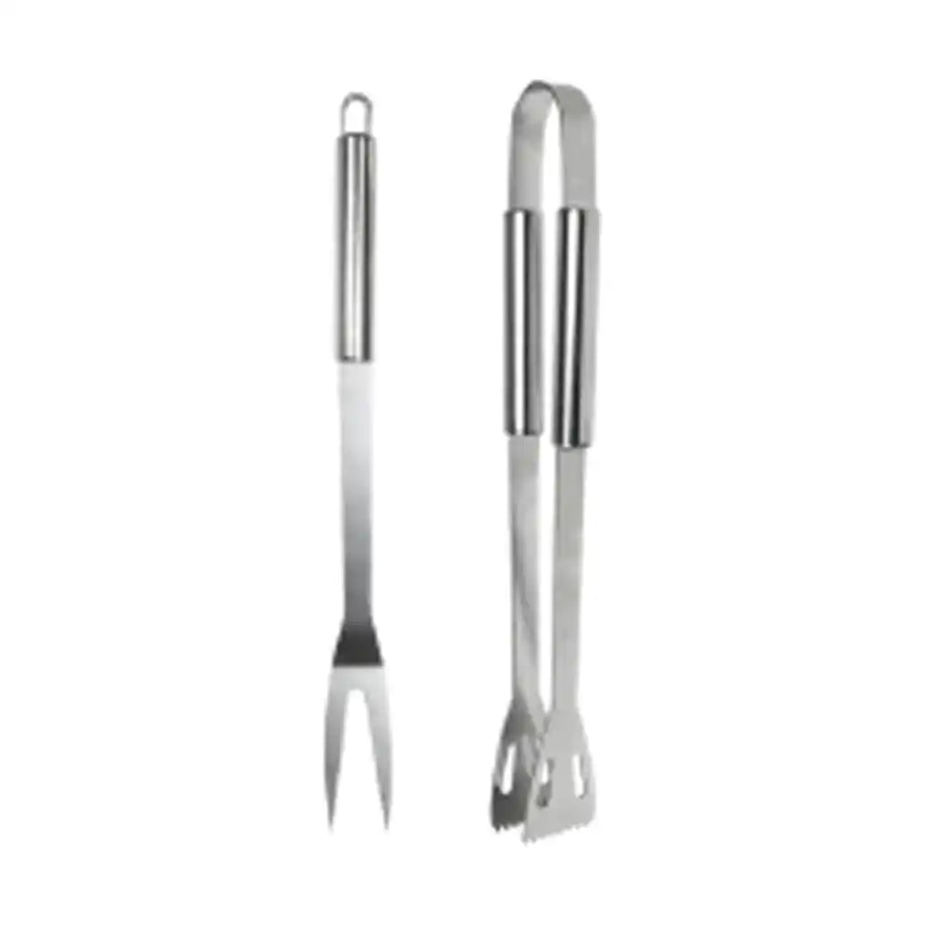 Gr Stainless Steel Bbq Set 2Pc