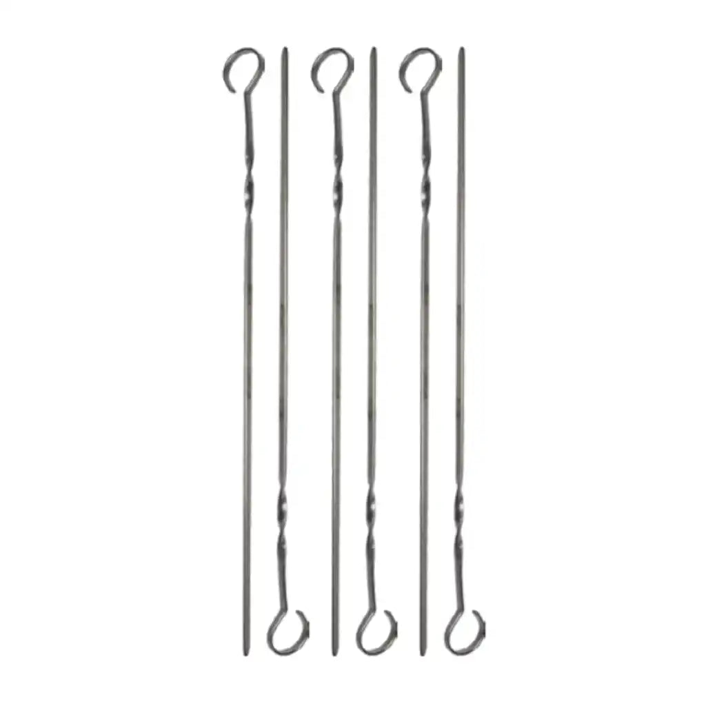 Gr Stainless Steel 6Pc Bbq Skewer