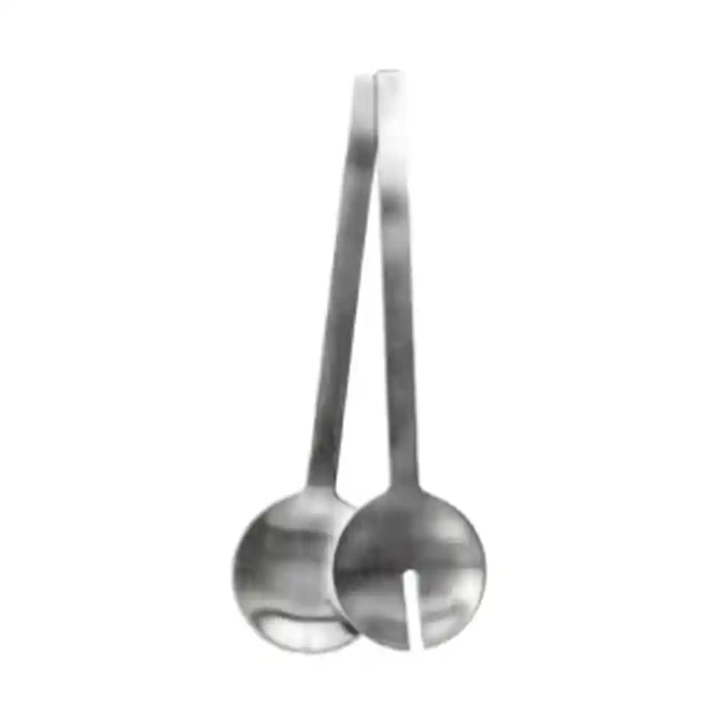 Bh Stainless Steel Salad Servers Set, 2pc 26.5cm and 130Gm