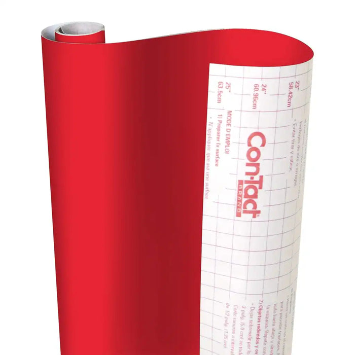 Con-Tact Fire Engine Red Covering 18in x 9ft