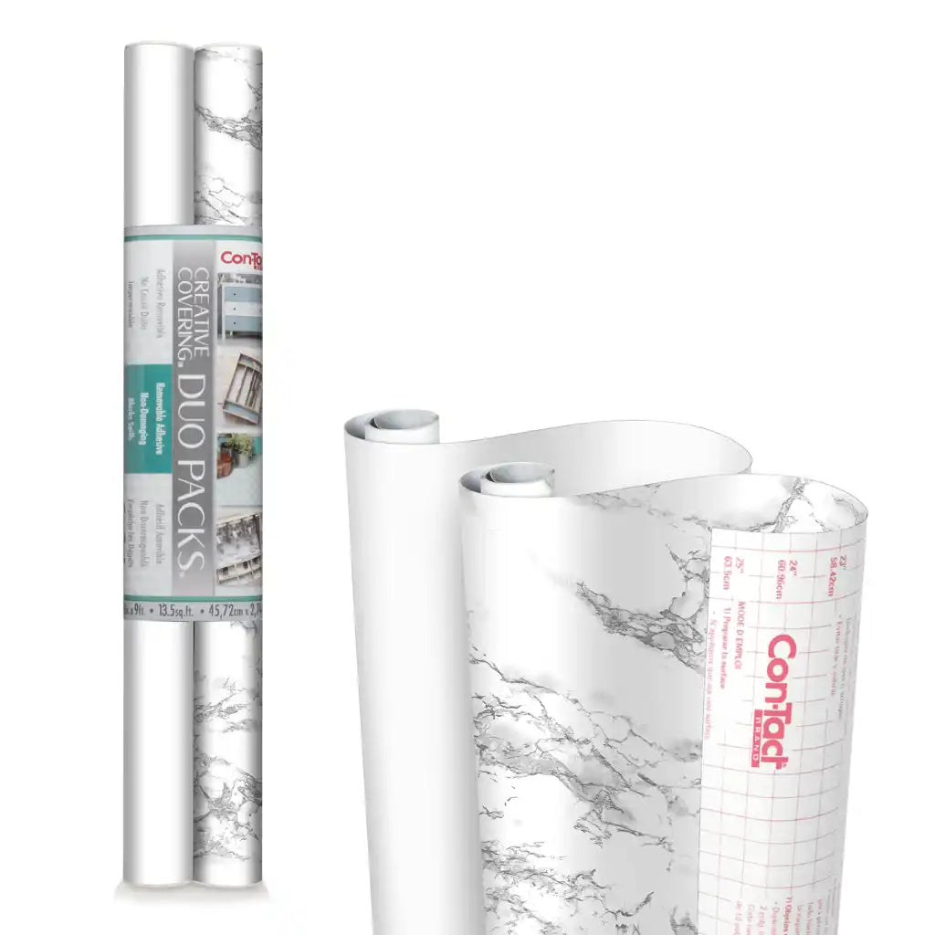 Con-Tact Terrazo Marble Gray-White 2ct, 18in x 9ft