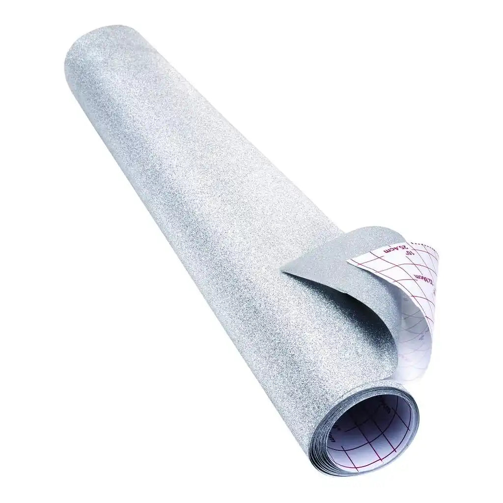 Glitter FX Silver Adhesive Liner, 18in x 6ft