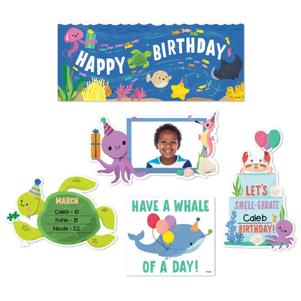Happy Birthday (Sea Friends) Mini Bulletin Board