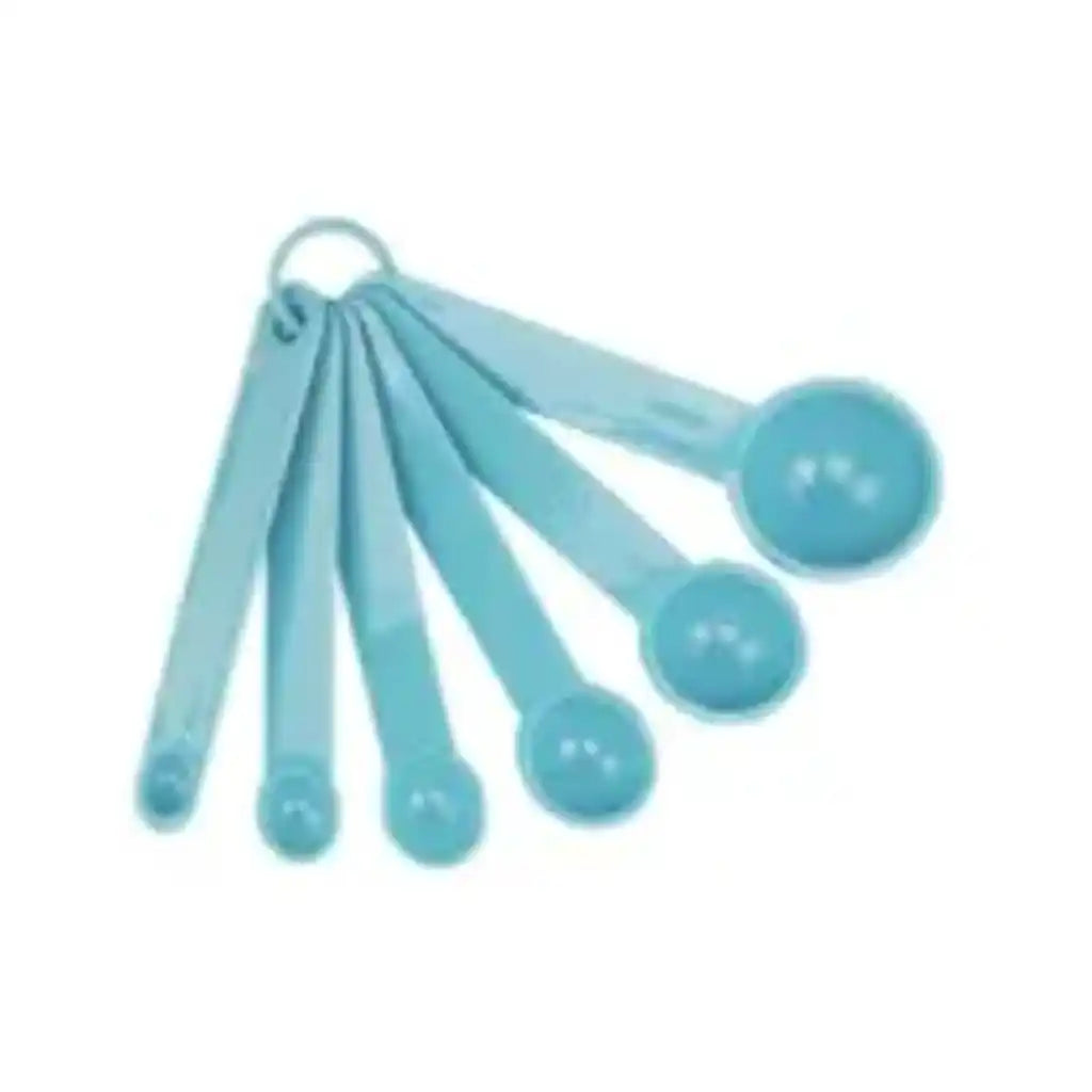 Bh Plastic Measure Spoons 5.1in x 1.6in x 1in, Blue