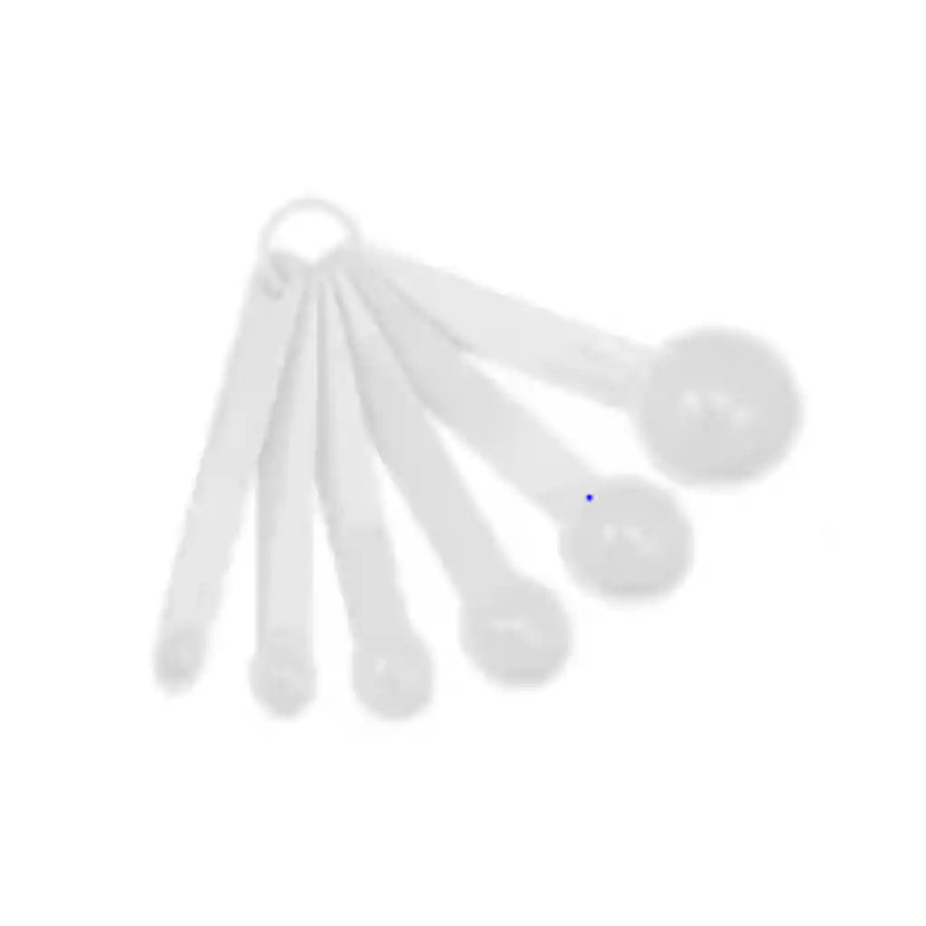 Bh Plastic Measure Spoons 5.1in x 1.6in x 1in, White