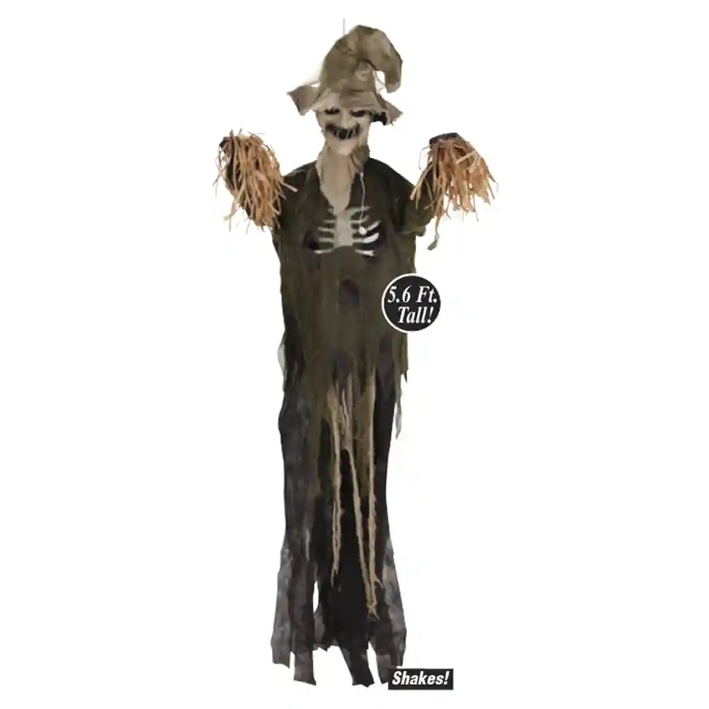 Hanging Animated Burlap Scarecrow
