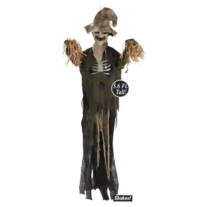 Hanging Animated Burlap Scarecrow