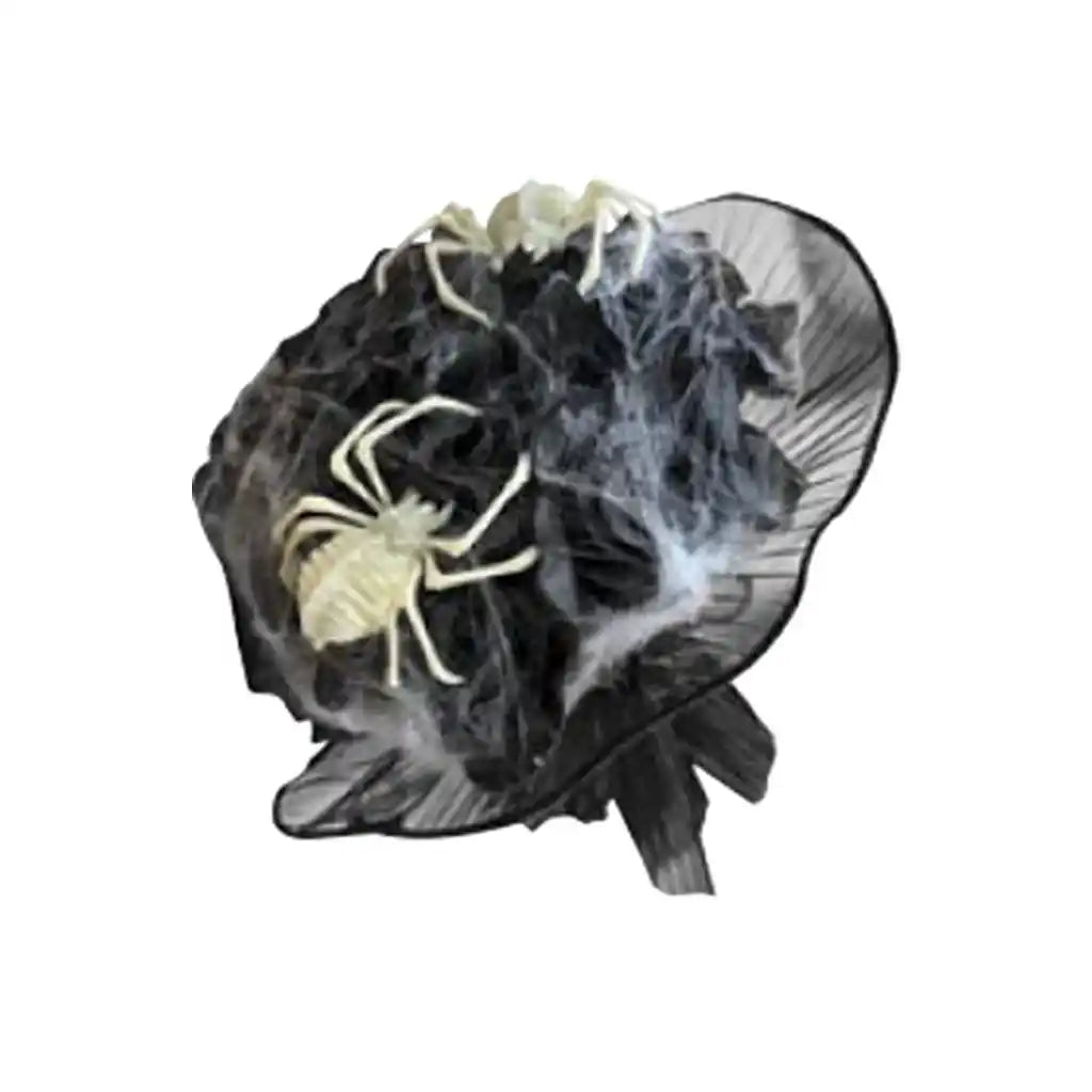Fake Rose Bouquet with Spider, 9.8in