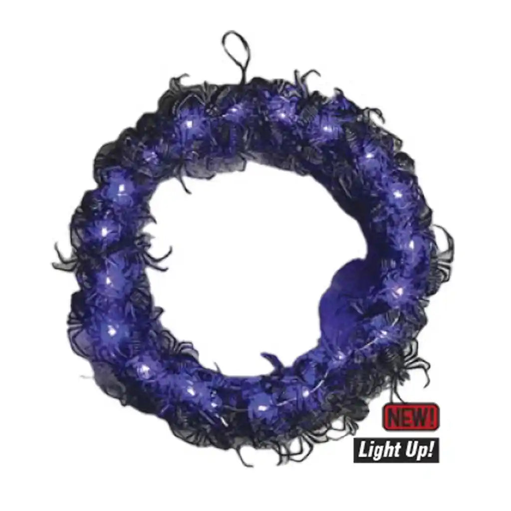 LU Wreath with Spiders, 15in