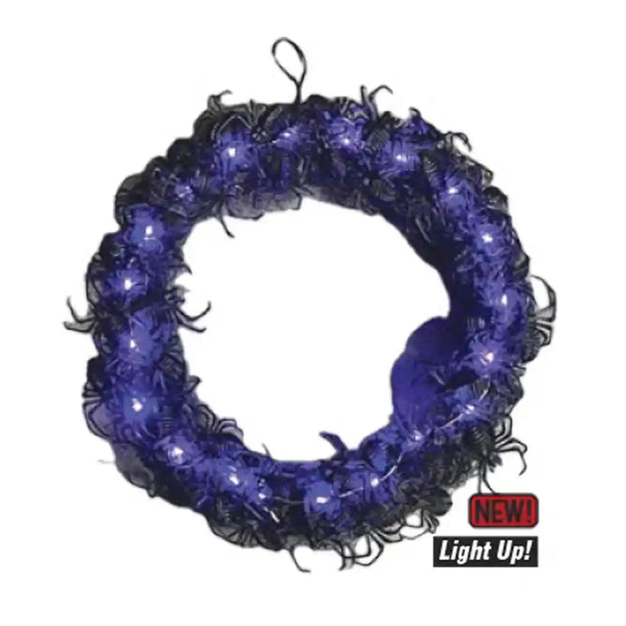 LU Wreath with Spiders, 15in