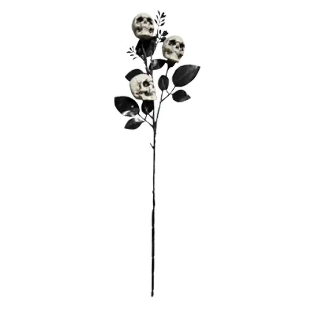 Black Branch with 3pcs Skull